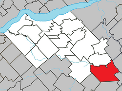 Saint-Sylvestre Quebec location diagram